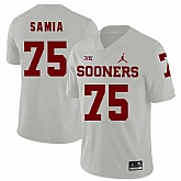 Oklahoma Sooners 75 Dru Samia White College Football Jersey Dzhi,baseball caps,new era cap wholesale,wholesale hats